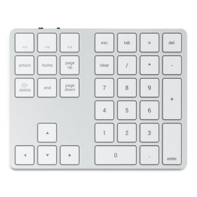 Беспроводной блок клавиатуры Satechi Aluminum Slim Wireless Keyboard (ST-XLABKS) серебряный