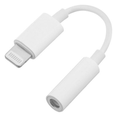 Адаптер Apple Lightning - mini jack 3.5 мм, для гарнитуры и наушников (MMX62ZM/A)