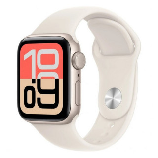 Apple Watch SE 3, 40mm, алюминий цвета «сияющая звезда», спортивный ремешок