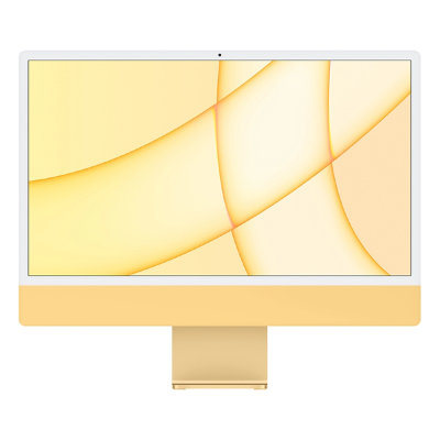 Apple iMac 24" Retina 4,5K, M1 (8C CPU, 8C GPU), 8 ГБ, 256 ГБ SSD, жёлтый (Z12S000BK)