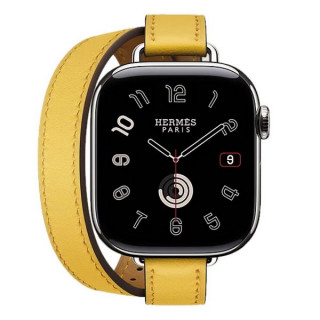 Apple Watch Series 11 Hermes 42 mm Attelage Double Tour Sun