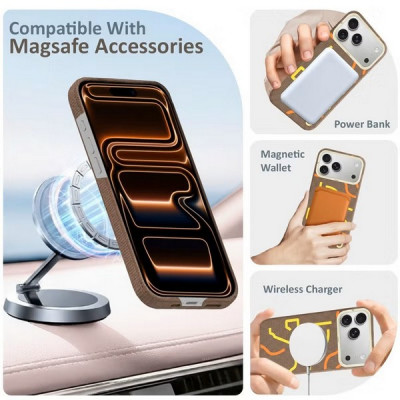 Чехол Airity Horse Aramid Fiber Case для iPhone 17 Pro Max (Brown)