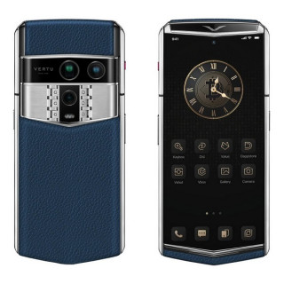 Vertu Agent Q Grained Calfskin Deep Blue