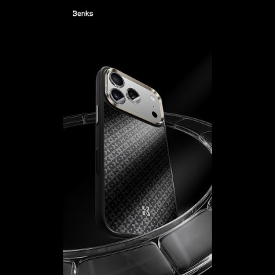 Усиленный чехол Benks ArmorGrid Pro Kevlar Case для iPhone 18 Pro/17 Pro 6.3"(C.K.FL.AP.BK.B072) Black