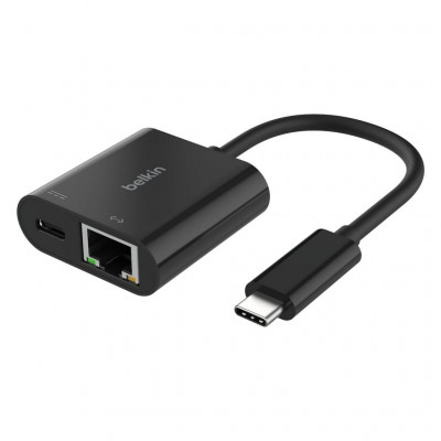 Адаптер Belkin USB-C to Ethernet (INC019BTBK) Black / Черный