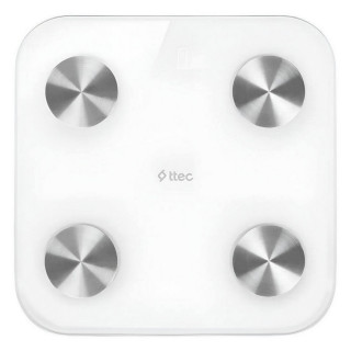 Умные весы TTEC Sensi Smart Scale с чувствительными датчиками для анализа тела (2AT01) белый