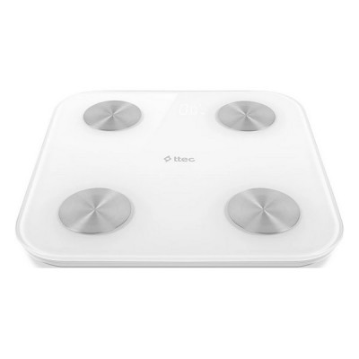 Умные весы TTEC Sensi Smart Scale с чувствительными датчиками для анализа тела (2AT01) белый