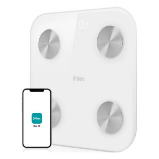 Умные весы TTEC Sensi Smart Scale с чувствительными датчиками для анализа тела (2AT01) белый