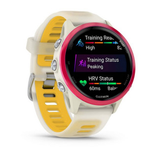 Умные часы Garmin Forerunner 570 42 мм малиновый алюминий с полупрозрачным ремешком цвета слоновая кость/манго (010-02970-02)