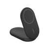 Беспроводное зарядное устройство Belkin 2-in-1 Magnetic Foldable Wireless Charger с Qi2 15W (WIZ028vfBK) Black