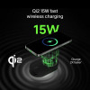 Беспроводное зарядное устройство Belkin 2-in-1 Magnetic Foldable Wireless Charger с Qi2 15W (WIZ028vfBK) Black