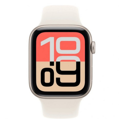 Apple Watch SE 3, 44mm, алюминий цвета «сияющая звезда», спортивный ремешок