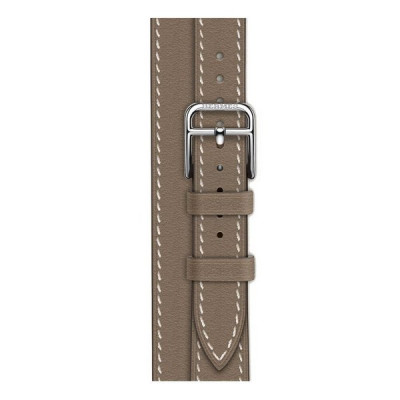 Apple Watch Series 11 Hermes 42 mm Attelage Double Tour Etoupe