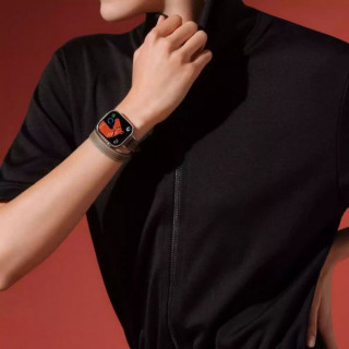 Apple Watch Series 11 Hermes 42 mm Attelage Double Tour Etoupe
