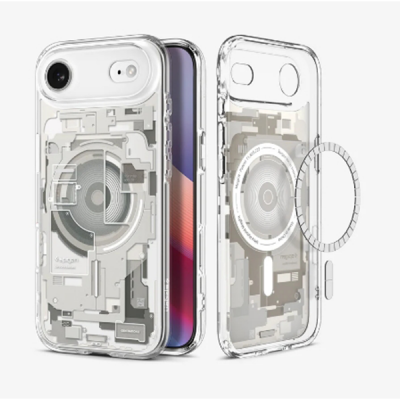 Чехол Spigen Ultra Hybrid (MagFit) для iPhone Air Zero One Natural Titanium (ACS10057)