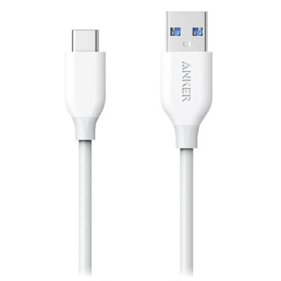 Кабель Anker Powerline Select+ USB-A/USB-C 0.9m белый (A8022H21)