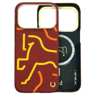 Чехол Airity Horse Aramid Fiber Case для iPhone 17 Pro Max (Red)