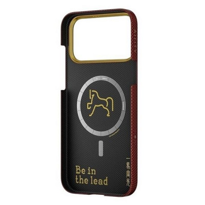 Чехол Airity Horse Aramid Fiber Case для iPhone 17 Pro Max (Red)
