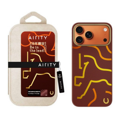 Чехол Airity Horse Aramid Fiber Case для iPhone 17 Pro Max (Red)