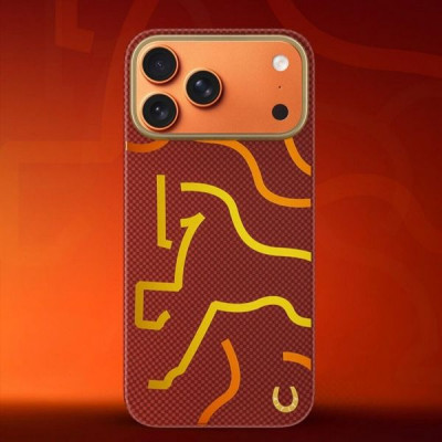 Чехол Airity Horse Aramid Fiber Case для iPhone 17 Pro Max (Red)