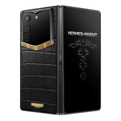 Vertu AlphaFold Bespoke Alligator Skin Gold II