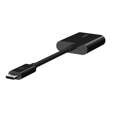 Адаптер Belkin RockStar USB Type-C для аудио и зарядки (F7U081BTBLK/F7U081btBLC), черный