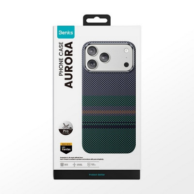 Усиленный чехол Benks Armor Pro Kevlar Case для iPhone 18 Pro Max/17 Pro Max 6.9" (C.K.FL.AP.SR.A073) Aurora