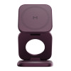 Беспроводное зарядное устройство Magssory Fold Ultra 3 в 1 Qi2.2 (WCH083bur) Burgundy