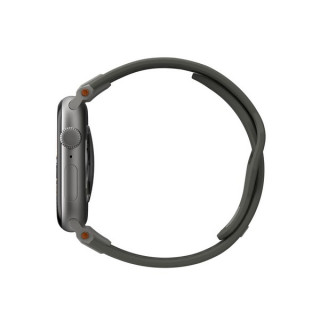 Ремешок каучуковый UAG Monarch для Apple Watch 49/46/45/44 мм зеленый/титановый (Olive/Titanium) (194158117236)