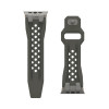 Ремешок каучуковый UAG Monarch для Apple Watch 49/46/45/44 мм зеленый/титановый (Olive/Titanium) (194158117236)