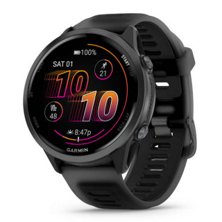 Умные часы Garmin Forerunner 570 47 мм сланцево-серый алюминий с черным ремешком (010-02971-00)