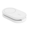 Беспроводное зарядное устройство Belkin 2-in-1 Magnetic Foldable Wireless Charger с Qi2 15W (WIZ028vfWH) White