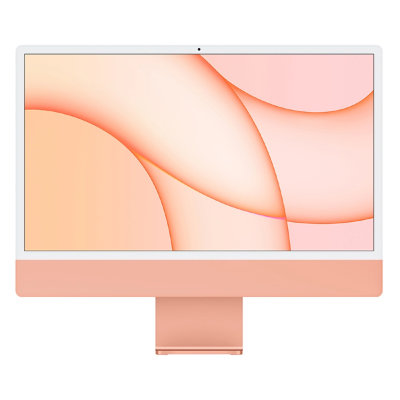 Apple iMac 24" Retina 4,5K, M1 (8C CPU, 8C GPU), 8 ГБ, 256 ГБ SSD, оранжевый (Z132000BK)