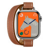 Apple Watch Series 11 Hermes 42 mm Attelage Double Tour Gold