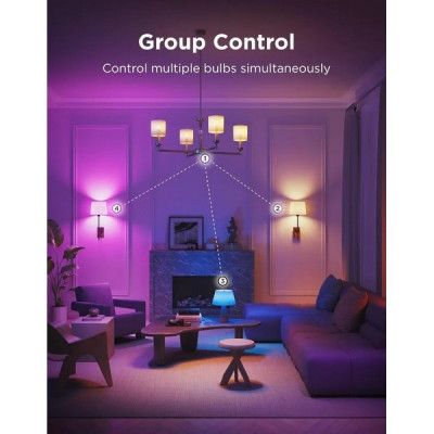 Набор умных ламп Govee RGBWW Smart LED Bulb 2 шт. (B600CCC1/B600CC02)