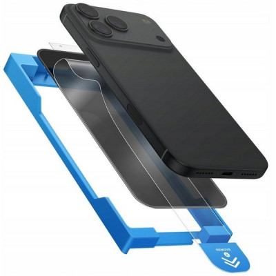 Защитное стекло Uniq Optix Exofit Privacy Anti-Dust Filter (+PRO applicator) для iPhone 17 Pro Max Black (IP6.9P(2025)-EXOFITPRI)