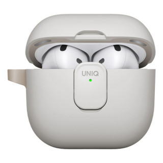 Чехол из полиуретана Uniq CLYDE для AirPods 4 Mist Grey/Khaki (AIRPODS(2024)-CLYMGRYKHK)