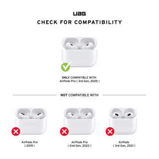 Чехол UAG Monarch Case with Built-in Phone Stand для AirPods Pro 3 (104131114034) Black/Silver