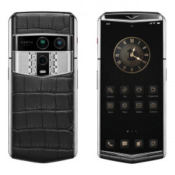 Vertu Agent Q Alligator Skin Iron Black