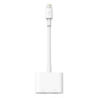 Переходник Belkin Lightning Audio + Charge RockStar (F8J198/F8J198btWHT) White