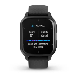 Умные часы Garmin Venu Sq 2 Music Edition черный с серым алюминиевым безелем 010-02700-10