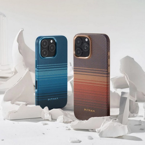 Противоударный чехол Pitaka Military-Grade Protective Case для iPhone 16 Pro Sunset (KI1601CPSU)
