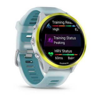 Умные часы Garmin Forerunner 570 47 мм желтый алюминий с полупрозрачным белым/бирюзовым ремешком (010-02971-01)