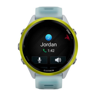 Умные часы Garmin Forerunner 570 47 мм желтый алюминий с полупрозрачным белым/бирюзовым ремешком (010-02971-01)