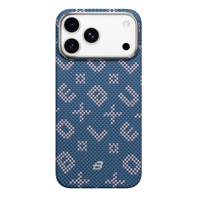Чехол BlueO Gilded Tactile Woven Aramid Fiber Magnetic Case для iPhone 17 Pro Blue (BL061-17pro-Blue)