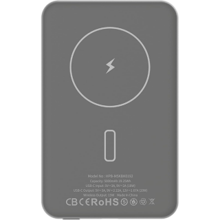 Внешний аккумулятор Hyphen Mowa S5 Super Slim Powerbank 5000 мАч Gray