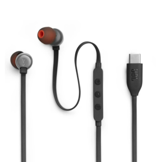 Проводные внутриканальные наушники JBL TUNE 310 USB-C (JBLT310CBLK) черный