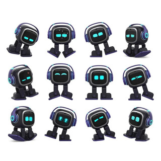 Умный робот EMO Robot AI с искусственным интеллектом (Black)