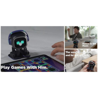 Умный робот EMO Robot AI с искусственным интеллектом (Black)