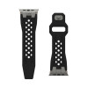 Ремешок каучуковый UAG Monarch для Apple Watch 49/46/45/44 мм черный/титановый (Black/Titanium) (194158114036)